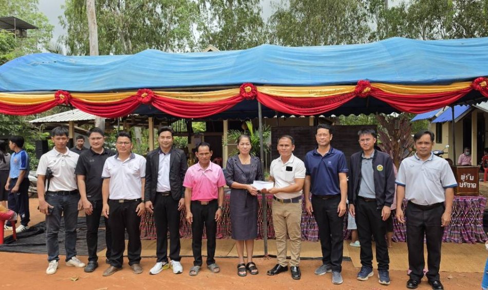องค์การบริหารส่วนตำบลโนนงาม ร่วมทำบุญมหาสังฆทาน ณ สำนักสงฆ์หนองน้ำขุ่น บ้านหนองน้ำขุ่น หมู่ที่ ๕ ตำบลโนนงาม